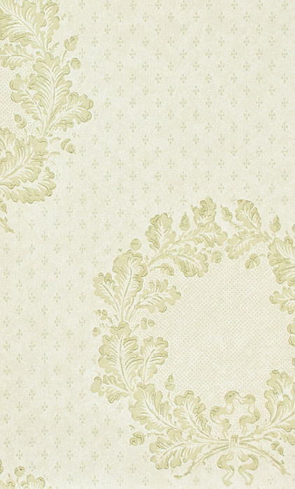 Обои Zoffany Classic Damask New Oak Garland Pale Green CDW05016